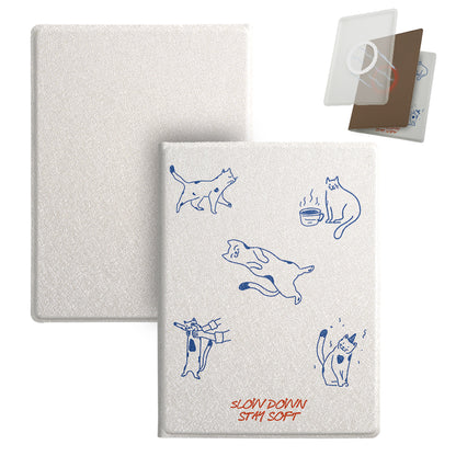 Line Art Cat and Dog Magnetic Detachable Cover Case for Boox Go6 Gen2