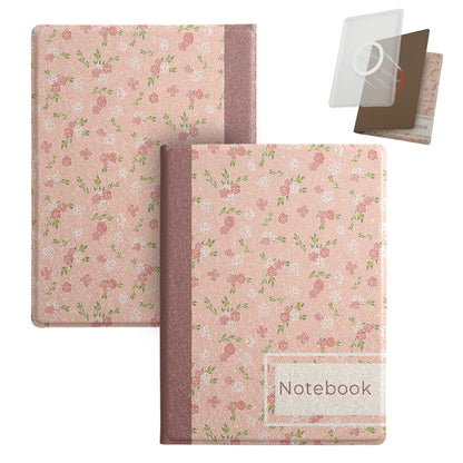 D9 Vintage Floral Notebook Magnetic Detachable Cover Case for Boox Go6 GenII