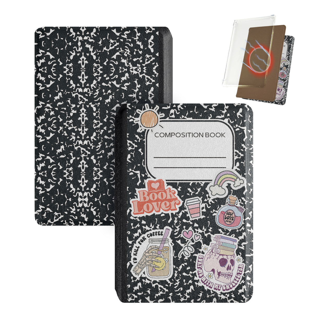Composition Book Magnetic Detachable Cover Case for XTEINK X4 Pro