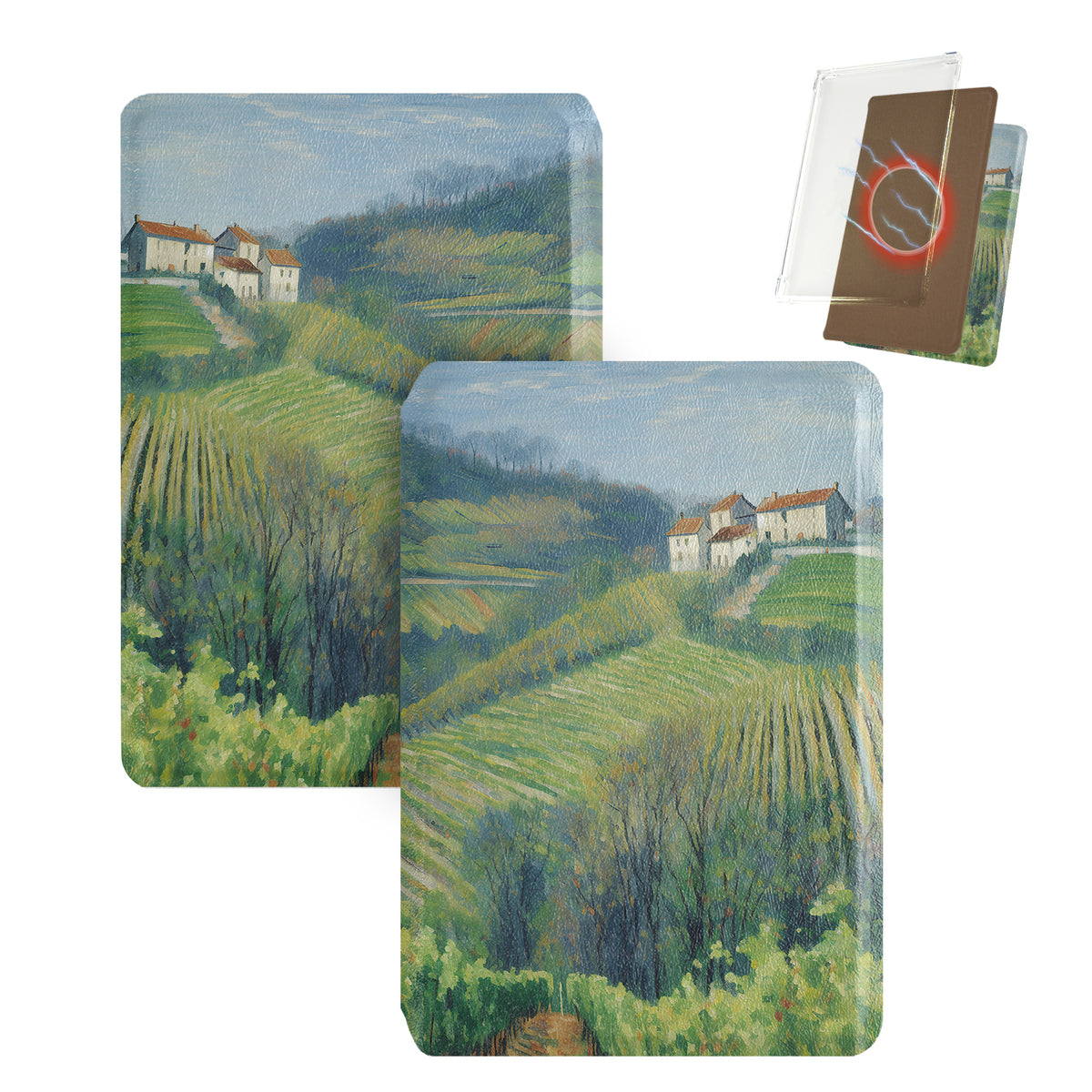 Hand-Painted Artwork Magnetic Detachable Cover Case for XTEINK X4 Pro