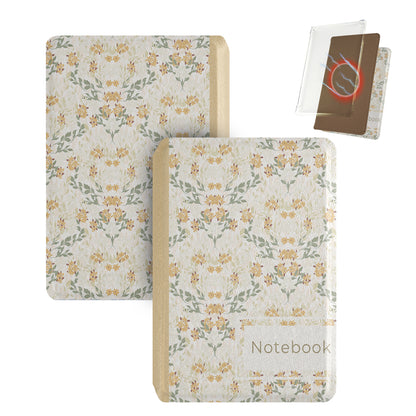 Floral Notebook Style Magnetic Detachable Cover Case for XTEINK X4 Pro